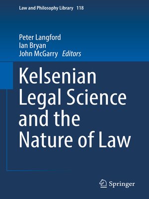 cover image of Kelsenian Legal Science and the Nature of Law
